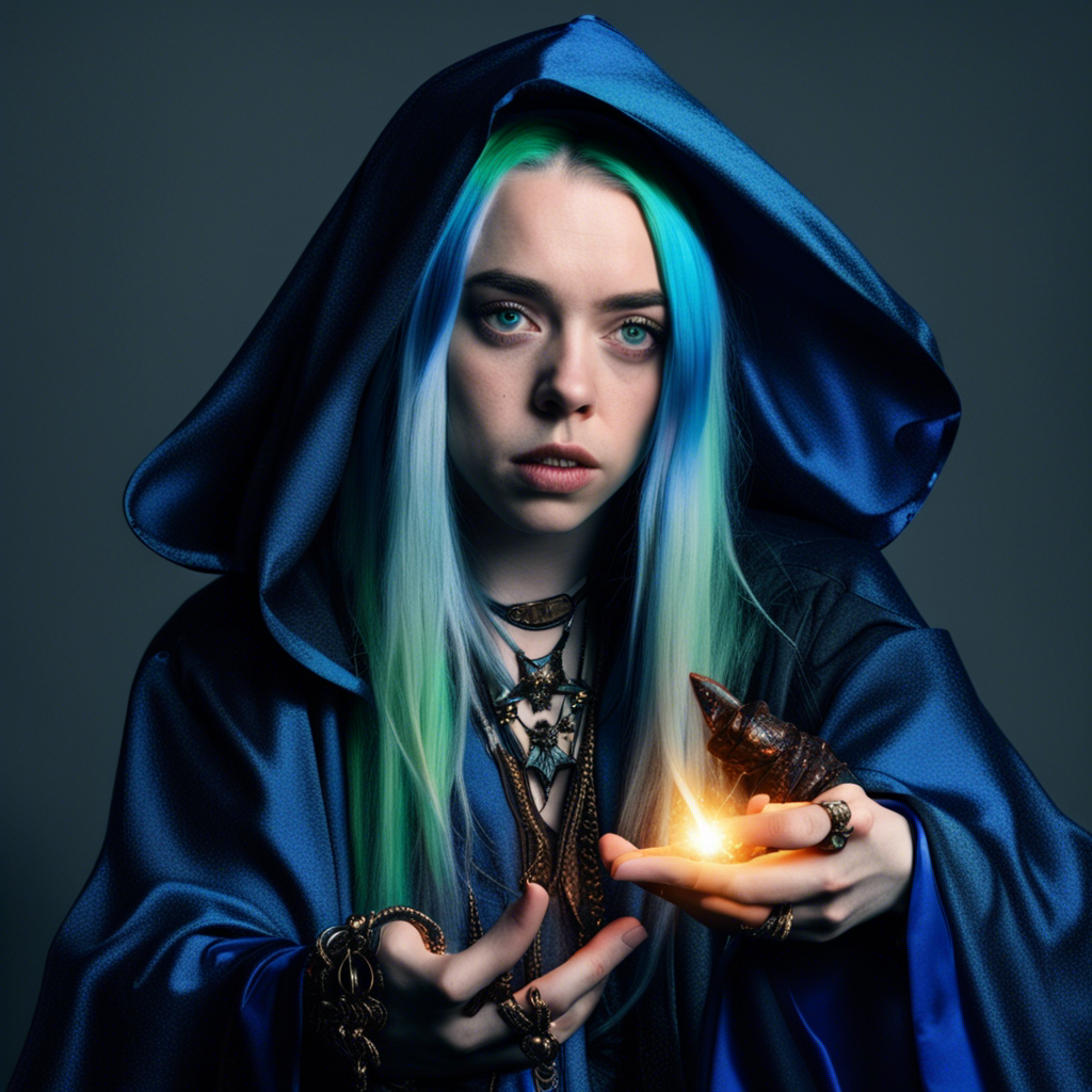 ai art - Billie Eilish as a powerful sorceress